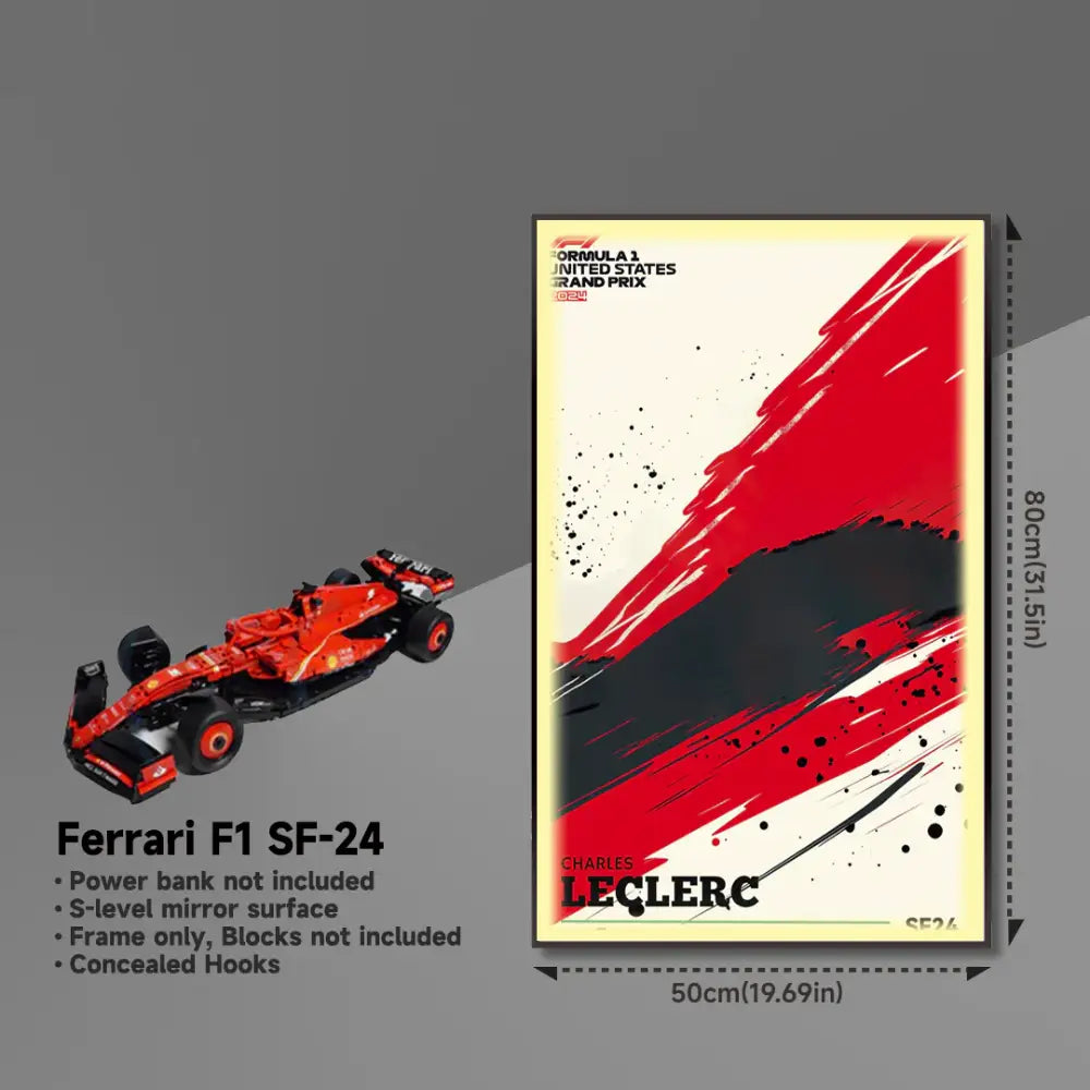 Display Rahmen für LEGO® TECHNIC™ Ferrari F1 SF-24