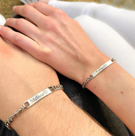 Ingraverat Armbandsset - Med Evighetsros Box